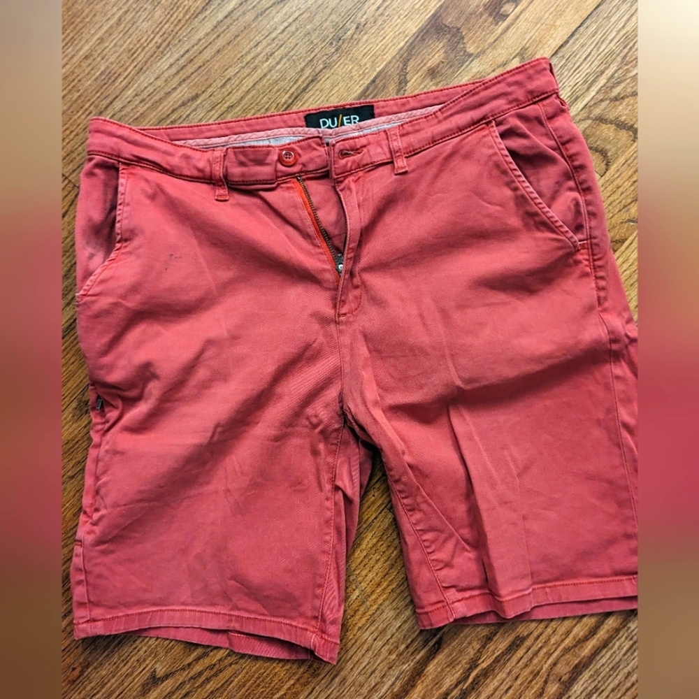 DU/ER Red Duer Live Free Journey Short 34